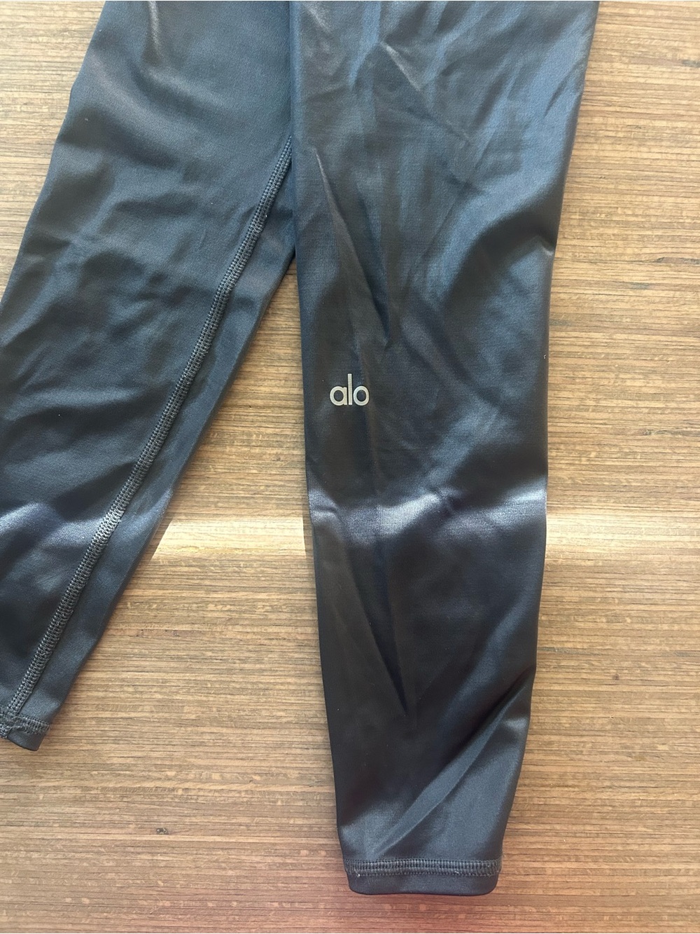 ALO Yoga Kids Black Leggings with Subtle Logo